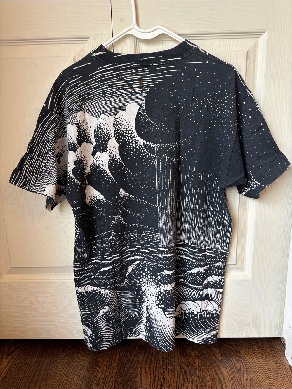 MC Escher Vintage single stitch tee t-shirt the second day of creation men’s LG - Picture 5 of 9